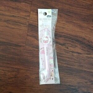 Hello Kitty Pink  Black Ballpoint Pen Chic Feminine Kawaii Trendy New
